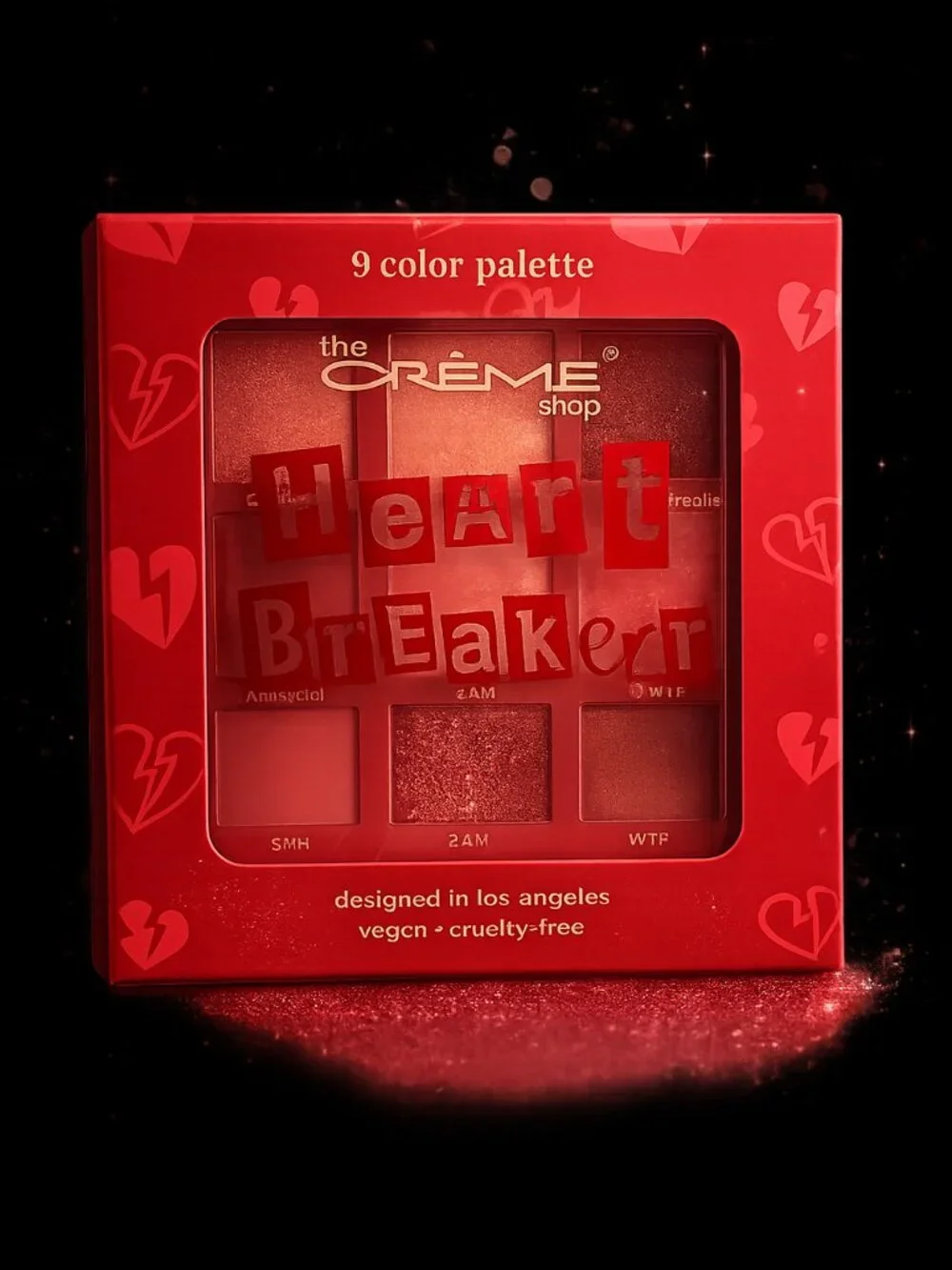 The Crème Shop “So Shady” Heartbreaker 9-Color Eyeshadow Palette